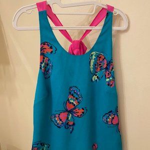 Lilly Pulitzer Butterfly Bow Back Tank - Medium